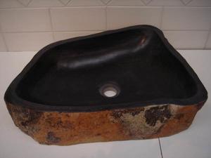 1100 Stalakit naturstens vask, håndlavet-forma cirka 40-60cm , højde ca 13 cm