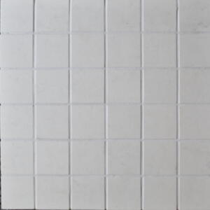 006A 4,7cm x 4,7cm Kopi Micron White,  Mosaik White mat palle salg KUN 99,-/m2 -rest 34m/35m2