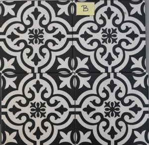 1050B 20x20cm  Decorflise Motiv B - 298,-/m2