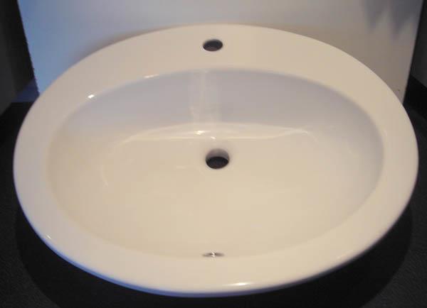 1121 hvid-keramik vask oval til nedfæld,leonessa