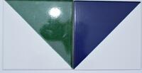 5201 15x15 cm vægflise Diagonal blå eller grøn